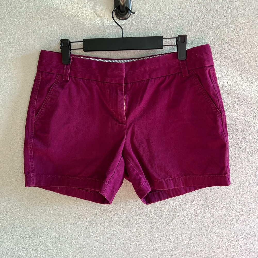 J. Crew Chino Purple Shorts Size 6
